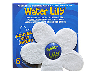 Boite de 6 absorbants residus gras WATER LILY pour piscine